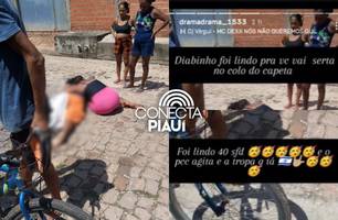 Homem é assassinado na zona Leste de Teresina e faccionados comemoram o crime (Foto: Reprodução)