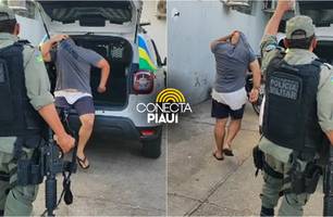 Homem é flagrado furtando loja de suplementos na zona Leste de Teresina (Foto: Conecta Piauí)