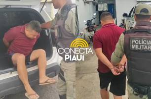Homem é preso suspeito de agredir companheira na zona Sudeste de Teresina (Foto: Repórter 12/Conecta Piauí)