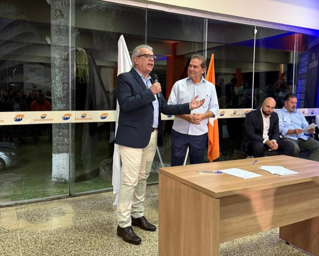 João Vicente Claudino se filia ao Solidariedade durante evento em Brasília