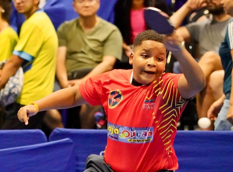 Jovem de Oeiras conquista título brasileiro de Tênis de Mesa Sub-13