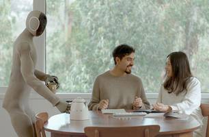 NEO Gamma: o robô humanóide que pode transformar as tarefas domésticas (Foto: Divulgação/1X Tech)