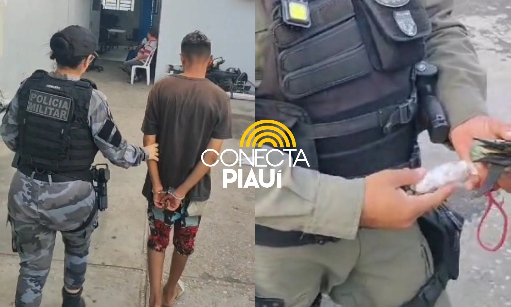 Passageiro de motociclista por app é preso com drogas na zona Sudeste de Teresina
