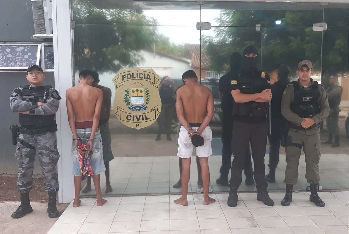 Polícia cumpre mandados e prende suspeitos ligados a facção criminosa em Piripiri