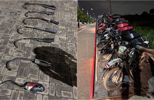 Polícia Militar de Timon intensifica Operação Kadron; 10 motocicletas apreendidas (Foto: Reprodução)