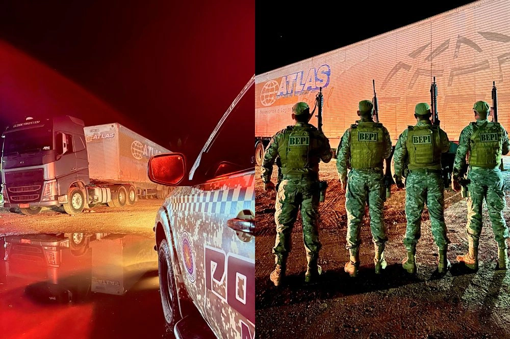 Polícia Militar do Piauí recupera carga de R$ 3 milhões roubada na BR-316