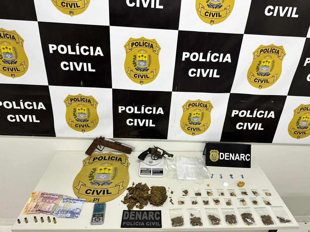 Polícia prende três faccionados e apreende armas e drogas em Teresina