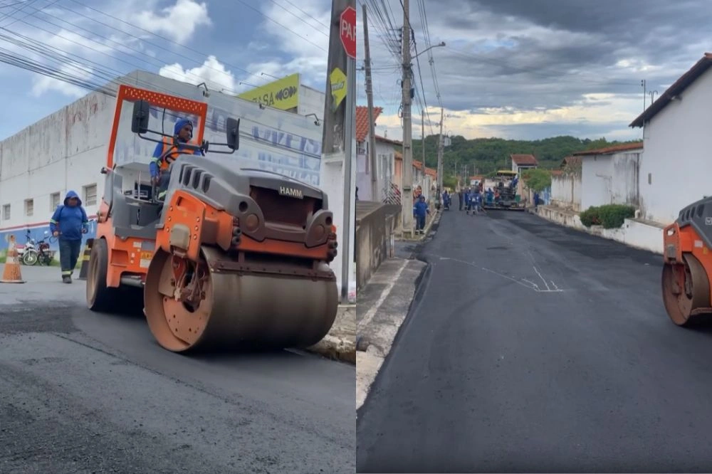 Prefeitura de Água Branca investe mais de R$ 1 milhão em asfaltamento urbano
