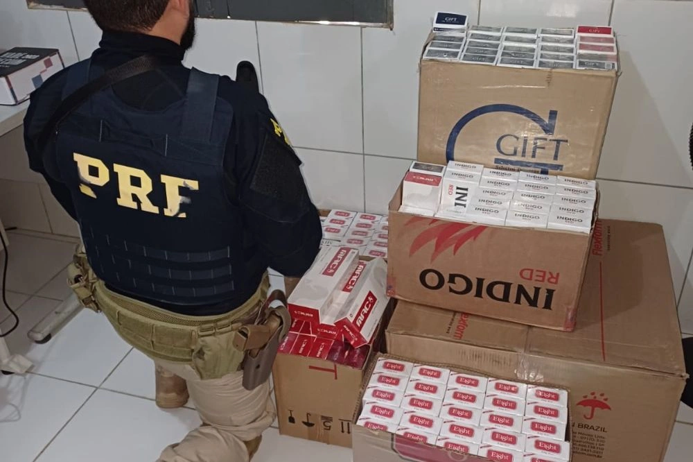 PRF apreende mais de 1500 maços de cigarros contrabandeados na BR-230 no Maranhão