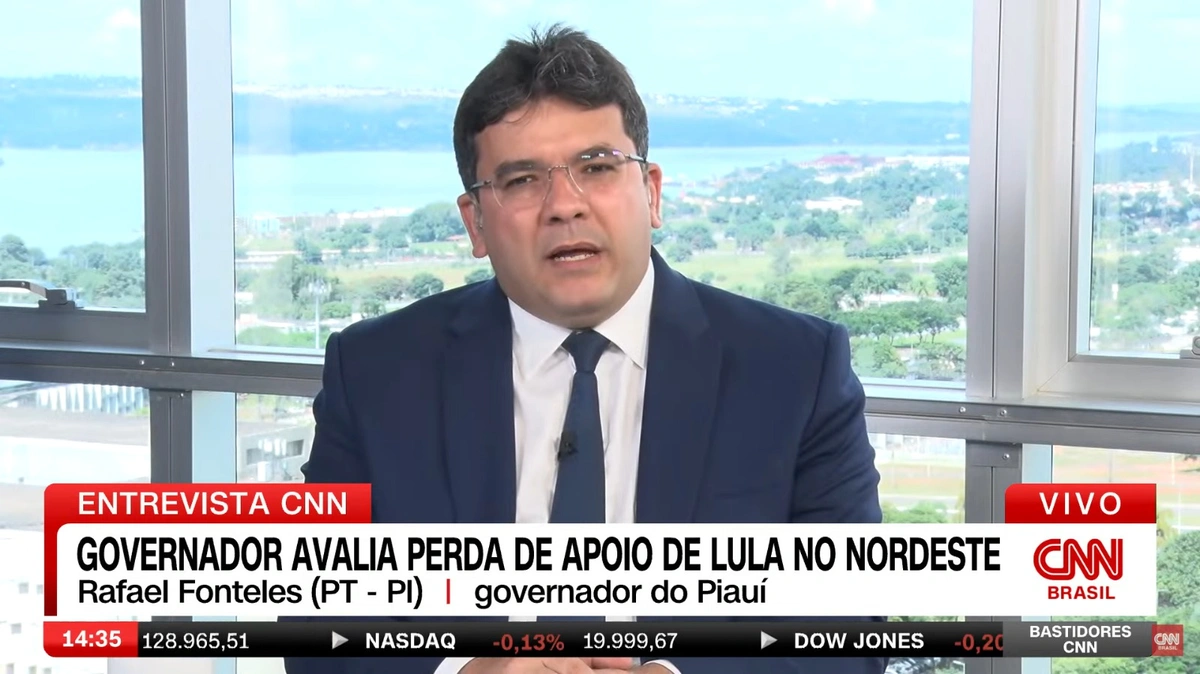 Rafael Fonteles em entrevista ao programa Bastidores CNN