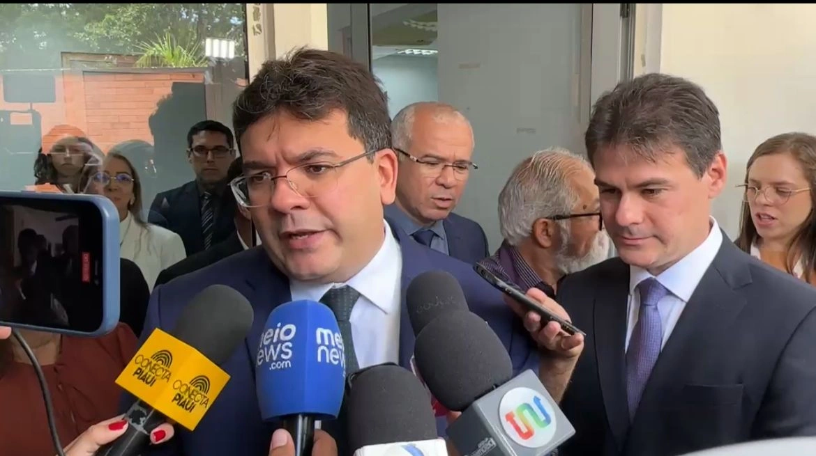 Rafael Fonteles em entrevista coletiva na Alepi