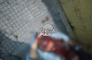 Vigilante é agredido com pedra por usuário de drogas no Centro de Teresina (Foto: Reprodução)