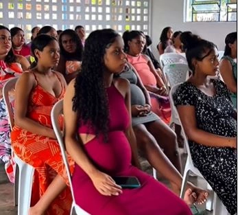 Gestantes de São Francisco do Piauí em evento da Prefeitura
