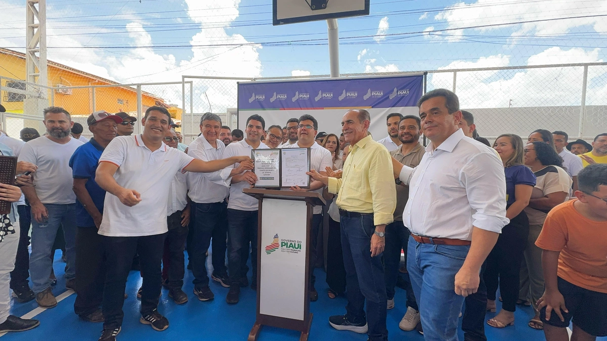 Governador inaugura obras em Canto do Buriti e destaca grandes investimentos