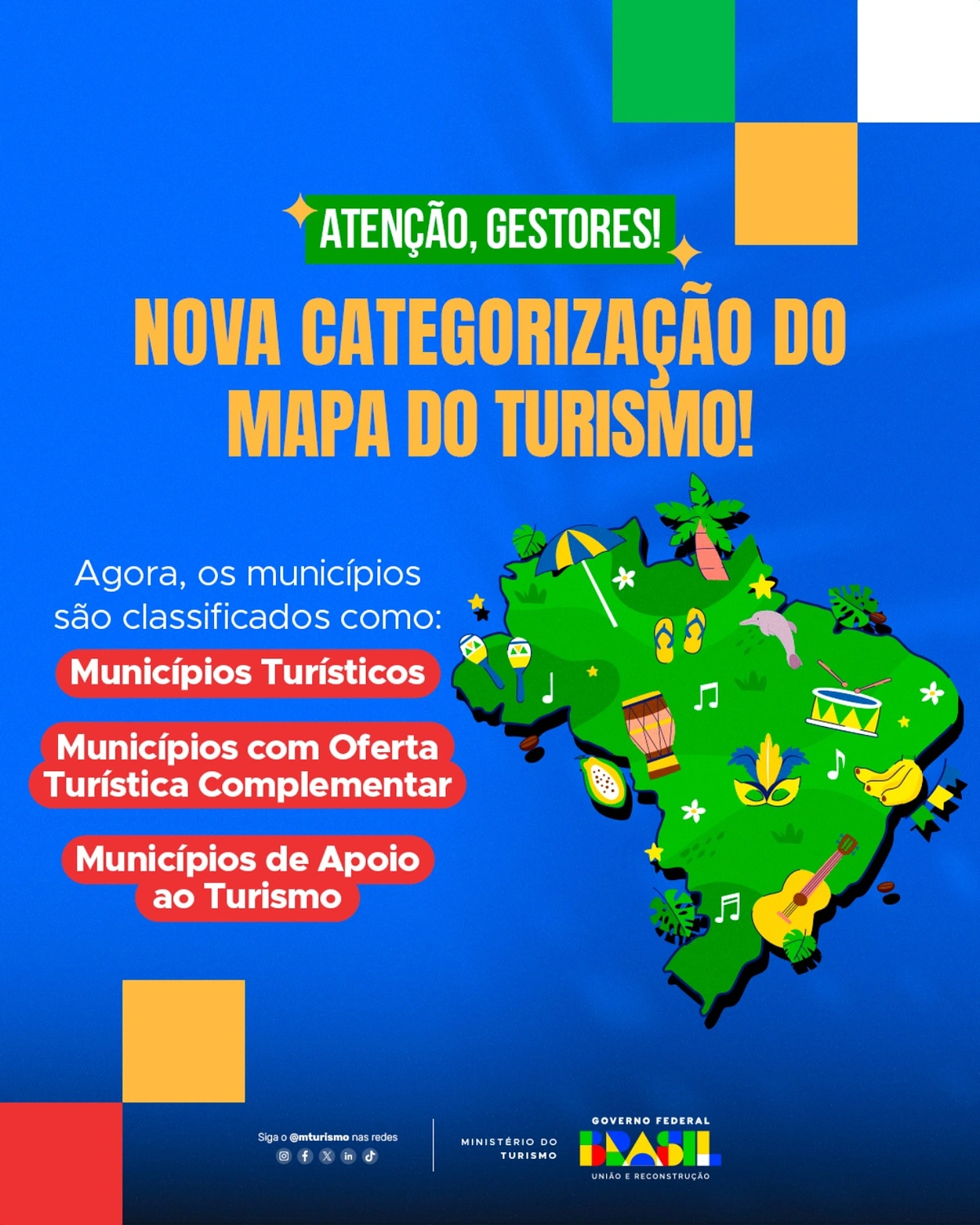 Governo Federal anuncia nova categorização do Mapa do Turismo