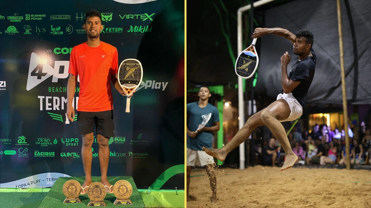 Jackson Cândido, atleta piauiense de Beach Tênis