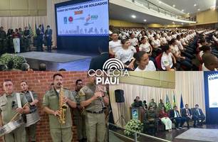 Polícia Militar do Piauí realiza aula inaugural para mais de 600 novos soldados (Foto: Conecta Piauí)