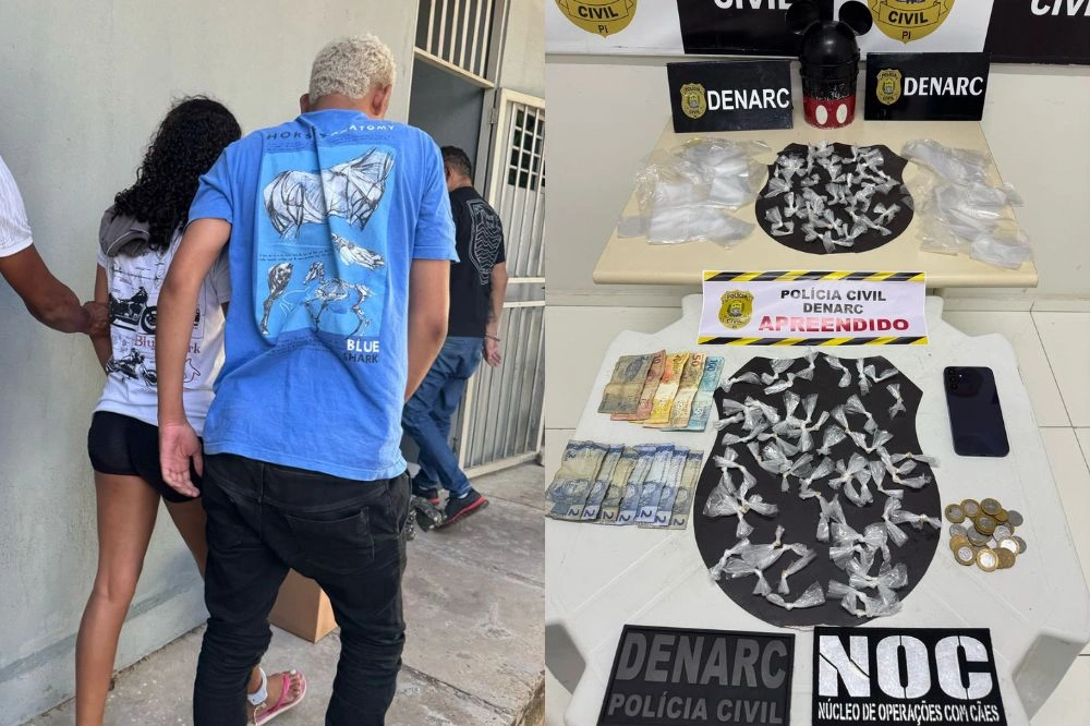 Polícia prende casal com grande quantidade de crack na zona Sul de Teresina