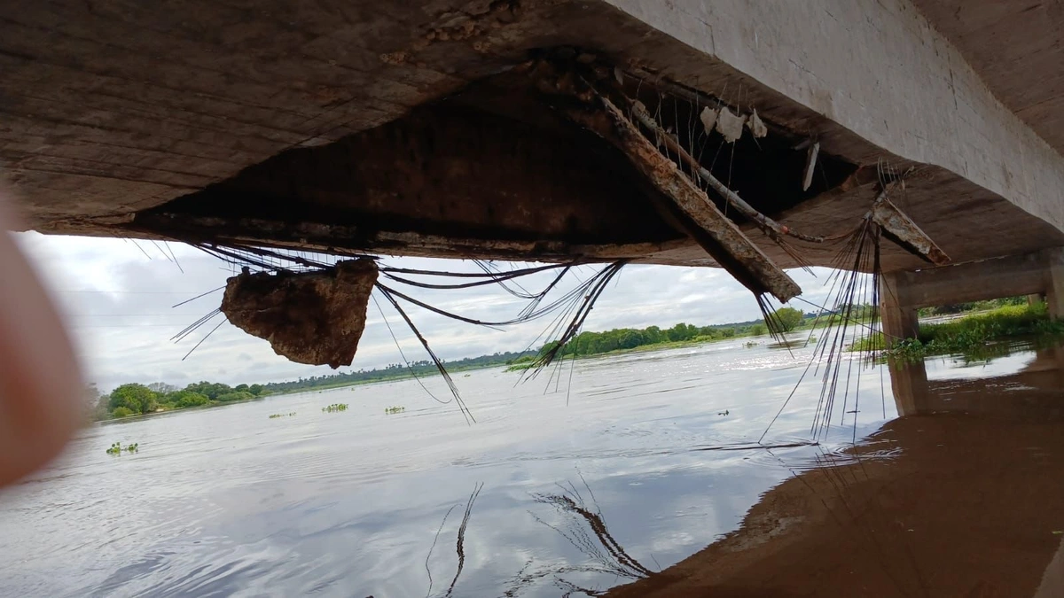 Ponte da BR 316 em Santa Inês apresenta risco de queda e tem interdição prevista