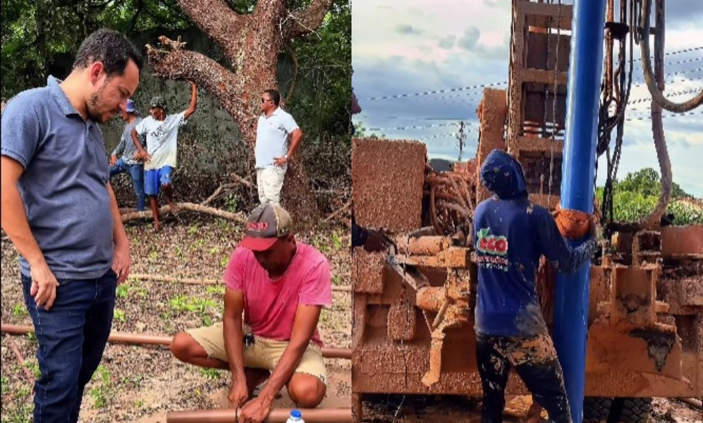 Prefeito Hugo Rosal vistoria obras de abastecimento do programa Acelera Palmeira