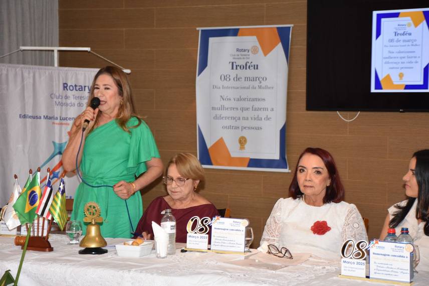 Rotary Club de Teresina Morada do Sol homenageia mulheres em evento festivo Rotary Club de Teresina Morada do Sol homenageia mulheres em evento festivo