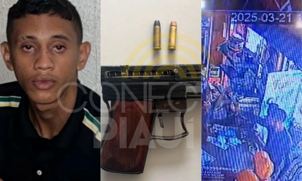 Suspeito de 'tocar terror ' em comércios é preso novamente com arma em Teresina