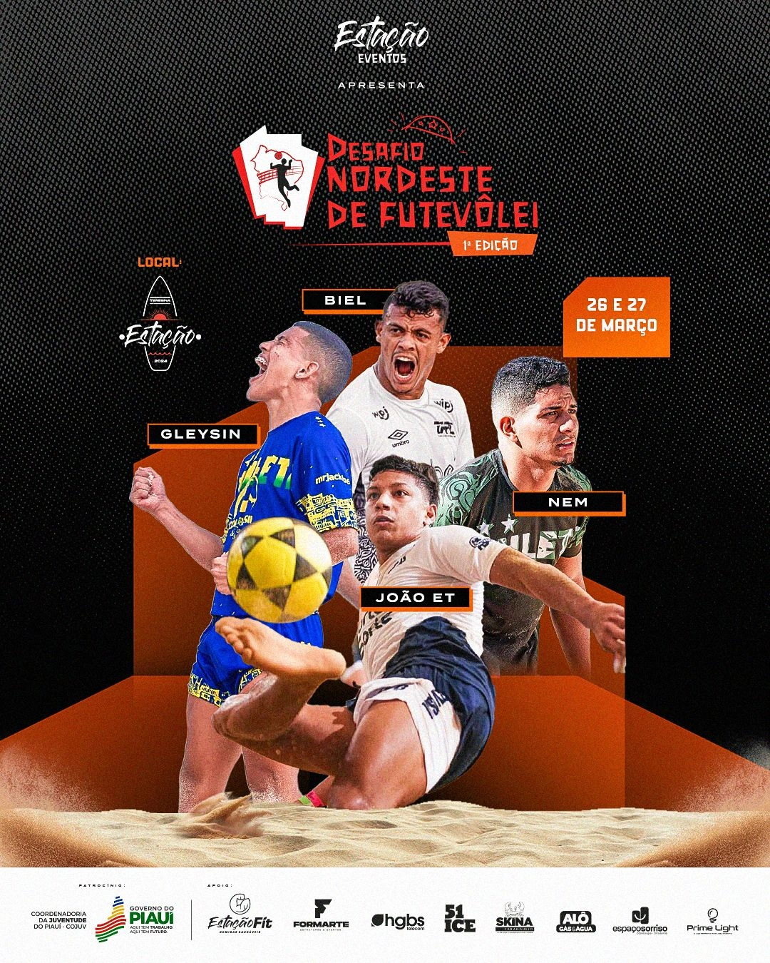 Teresina recebe estrelas do futvôlei