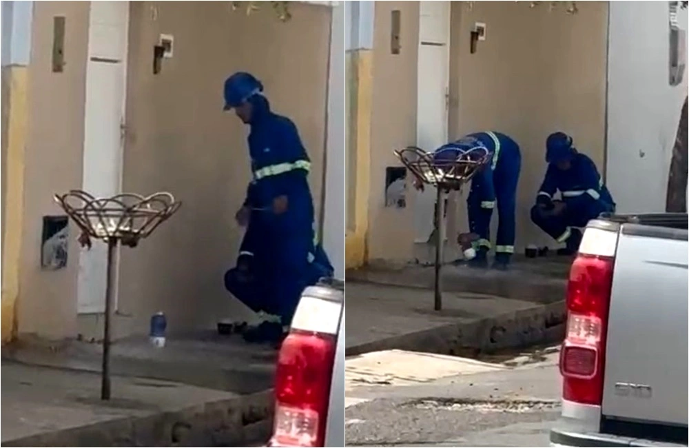 Águas de Teresina troca medidores sem presença do dono e desperdiça água