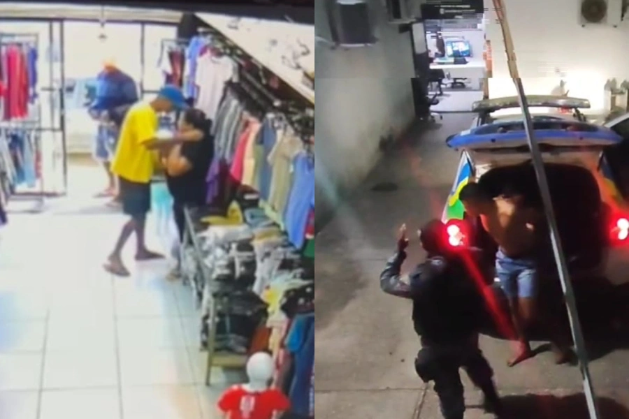 Após arrastão em loja de roupas, assaltante é preso na zona Sul de Teresina