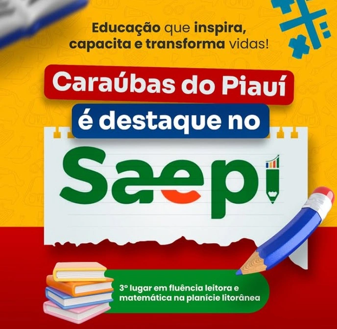 Caraúbas do Piauí é destaque no SAEPI com 3º lugar na Planície Litorânea