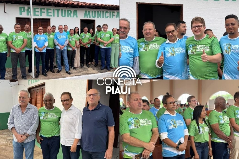 Dr. Hélio participa de aniversário de Santa Cruz dos Milagres e reforça alianças