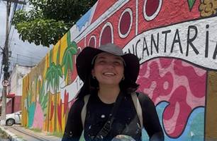 Ginásio de Caxias (MA) recebe intervenção artística do Programa Arte de Rua (Foto: Reprodução)