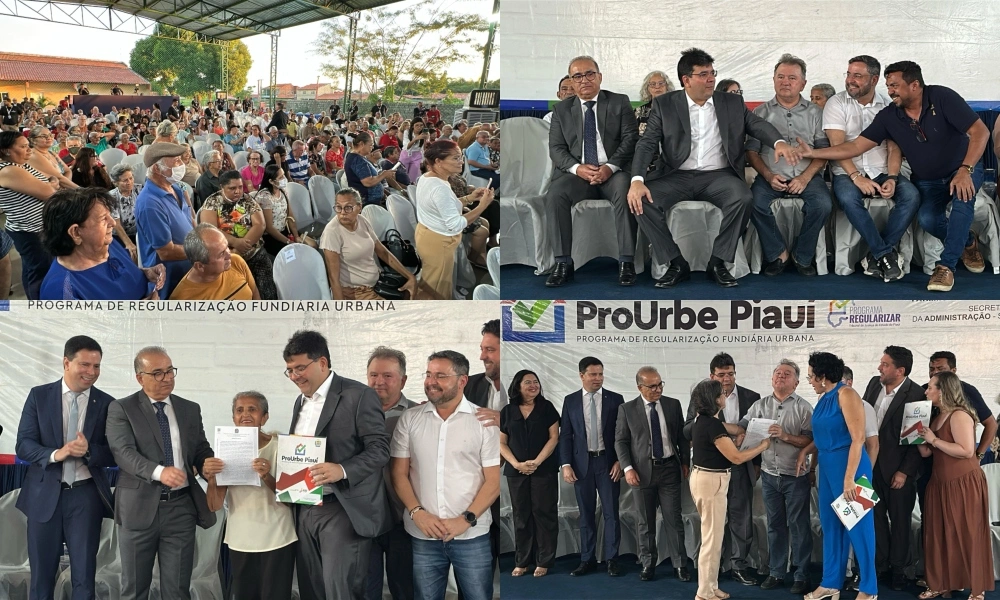 Governador Rafael Fonteles entrega registros de imóveis no Parque Piauí