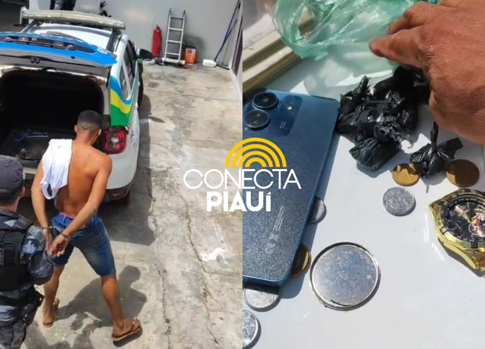 Motorista por app é preso com drogas após abordagem na zona Sul de Teresina
