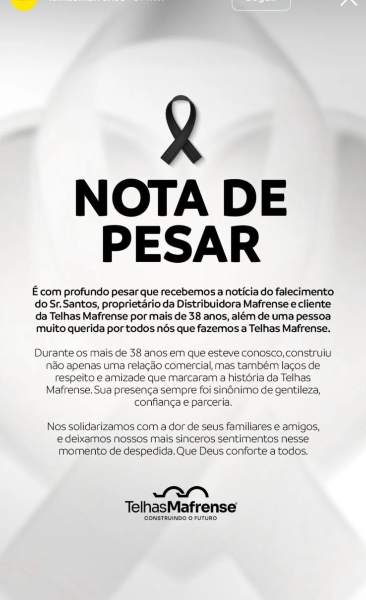 Nota de Pesar