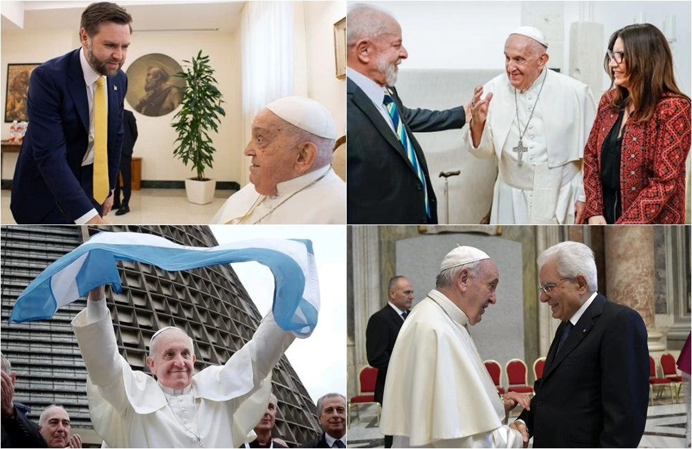 Papa Francisco e autoridades mundiais