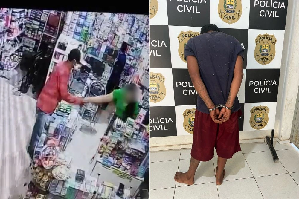 Polícia prende suspeito de roubar farmácia no centro de Luzilândia