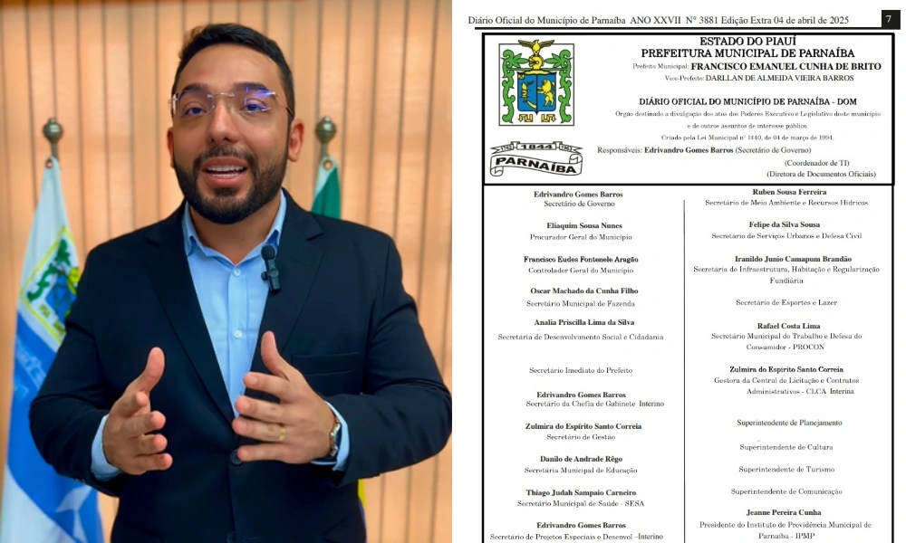 Prefeito de Parnaíba exonera servidores e rompe oficialmente com Mão Santa