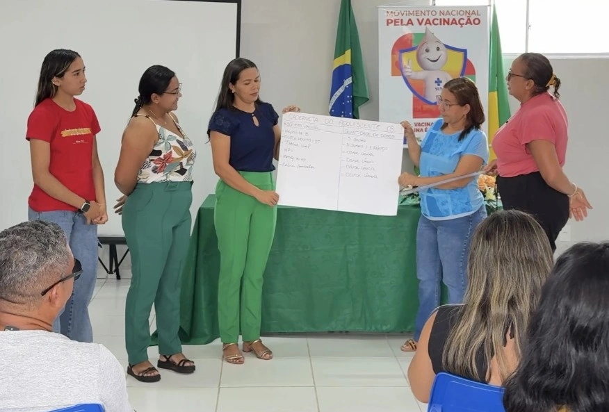 Prefeitura de Boa Hora promove oficina sobre avaliação da caderneta de vacinação
