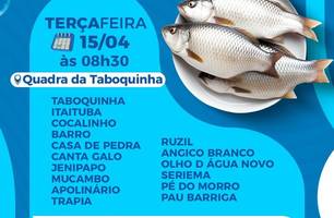 Prefeitura de Caxingó realiza entrega de peixes na Semana Santa (Foto: Reprodução - Redes sociais)
