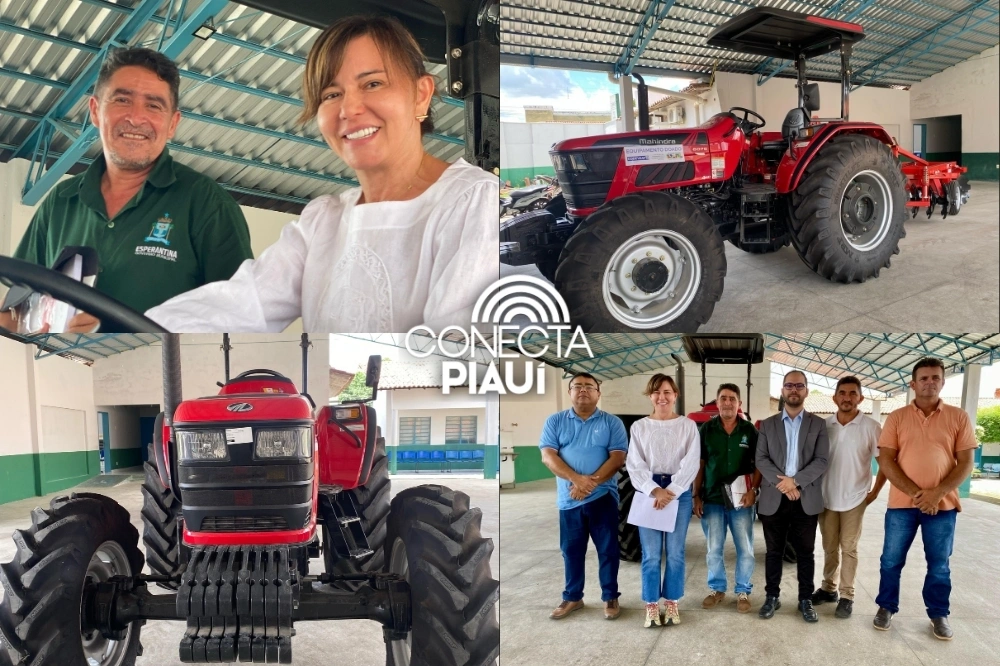 Prefeitura de Esperantina entrega trator para fortalecer agricultura local