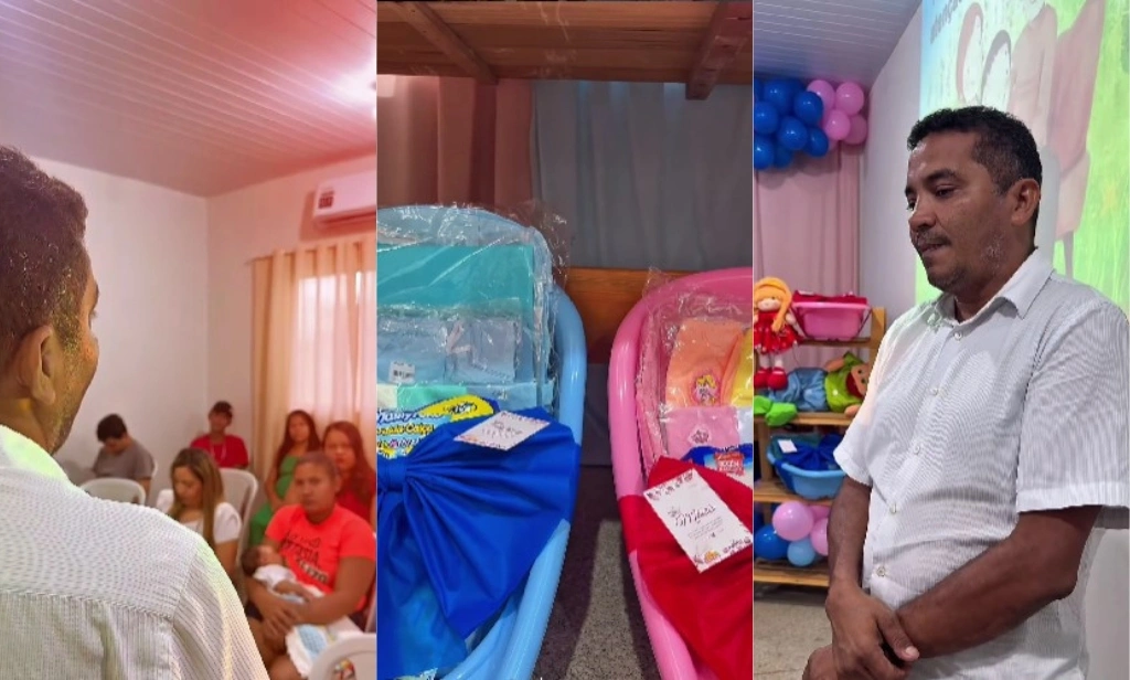 Programa 'Cegonha Mamãe Cheguei' entrega enxovais com apoio às gestantes em Porto