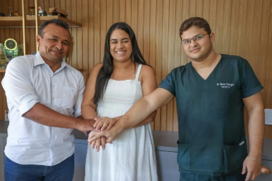 Vereadora Sara Thais e Deputado Fábio Abreu