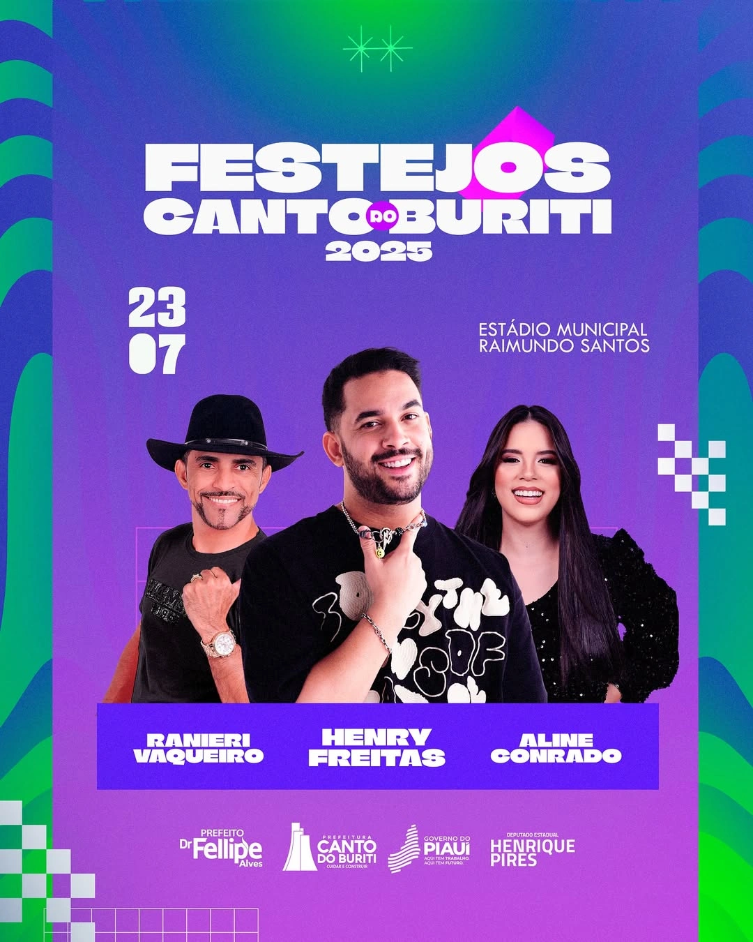Canto do Buriti anuncia atrações dos festejos de julho com shows no estádio