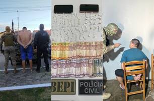 'Chapolin' é preso por tráfico de drogas durante operação em Parnaíba (Foto: Divulgação/Polícia Civil)
