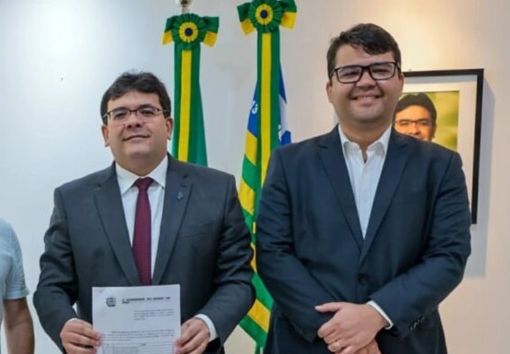 Governador Rafael Fonteles e o secretário de Segurança Chico Lucas