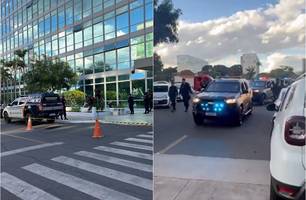 Homem ameaça explodir bomba na Esplanada dos Ministérios, em Brasília (Foto: Reprodução)