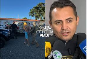 'O crime destrói famílias', diz Charles Pessoa após prender irmaãos em Teresina (Foto: Conecta Piauí)