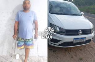 Polícia Militar prende homem com carro roubado e clonado em Parnaíba (Foto: Reprodução)