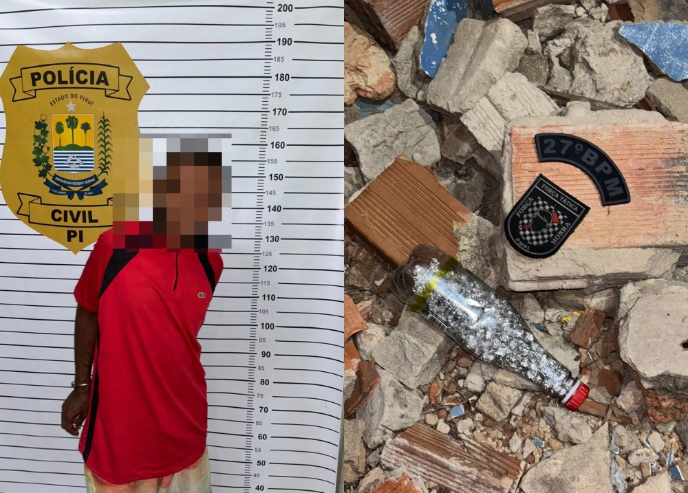 Polícia prende suspeito de tráfico com 127 porções de crack em Parnaíba